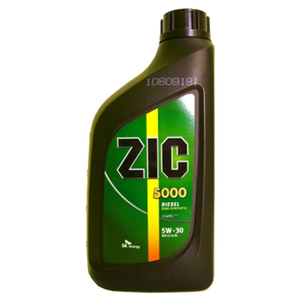 Моторное масло Zic 5000 5w30 полусинтетическое (1 л)